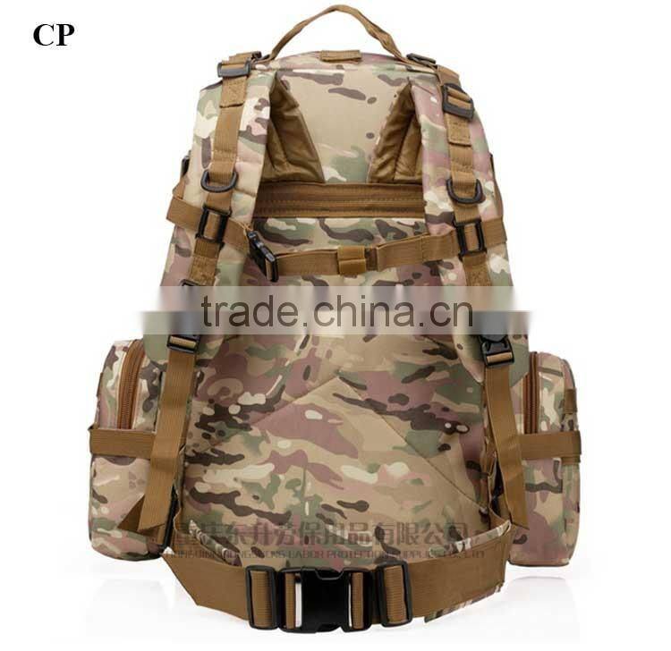 50L Camo Trekking Bag Military Camping mountain top backpack