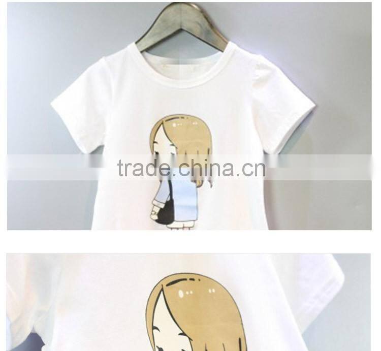 Factory Price Boutique Short Sleeve Camouflage Mini Children Girls Skirt Suit