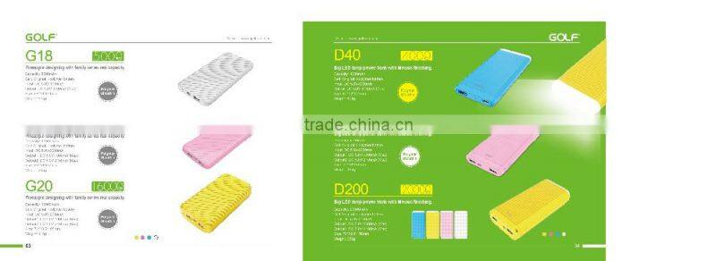 shenzhen factory OEM logo portable charger mobile power bank 20000mah