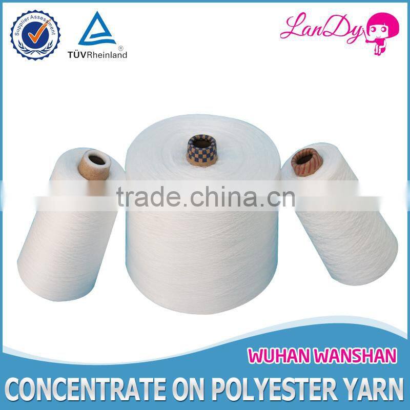 12/3 100% raw white Spun polyester yarn