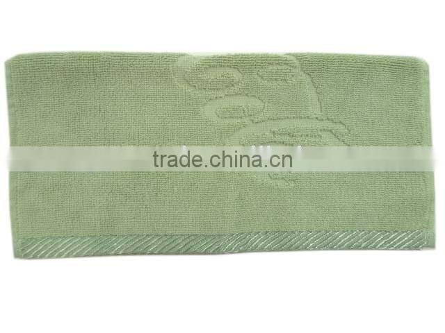 Cream Green Embossed Jacquard Tea Towel