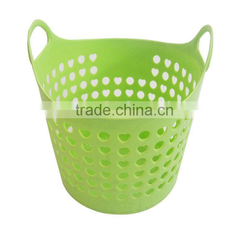 big size plastic laundry basket with holder