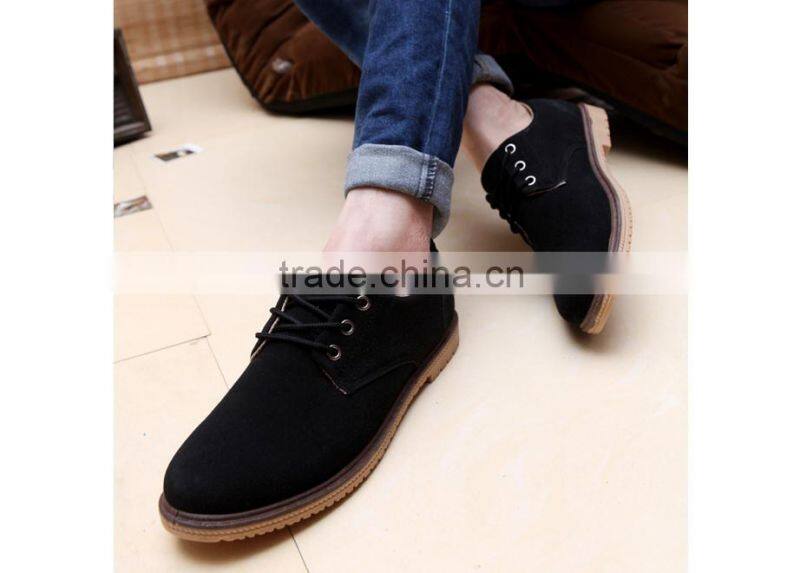 2015 European style Men's Swede Leather Shoes Cow Muscle Outsole Casual Loafers Sneakers for Men Flats shoes