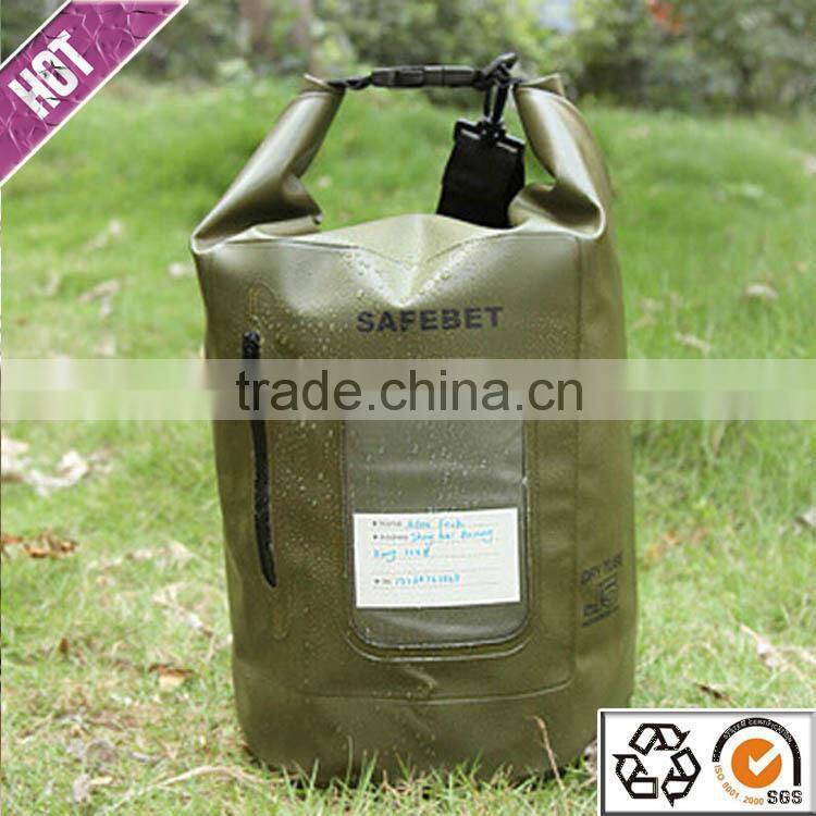 2015 New product high quality waterproof dry bags with strap for outdoor camping hiking