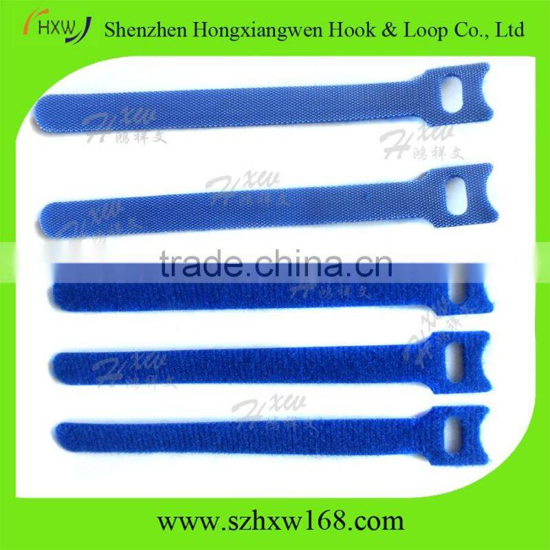 Hook Loop Nylon Cable Straps Reusable Wire Strap Ties blue