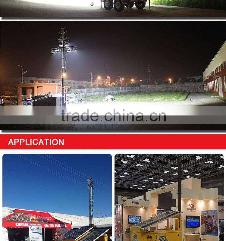 High lumen efficacy construction light stand for night lighting