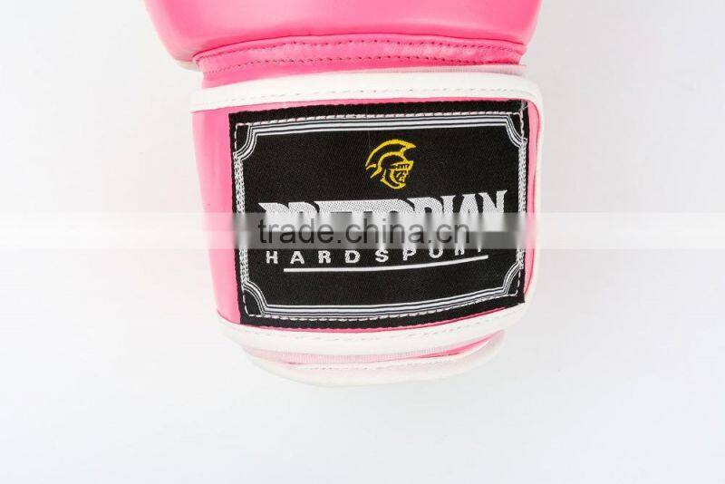 Popular Pretorian Kick Boxing Gloves Pink Women Fighting PU Leather Box Glove