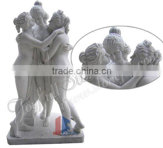 White Marble Statue of The Three Graces