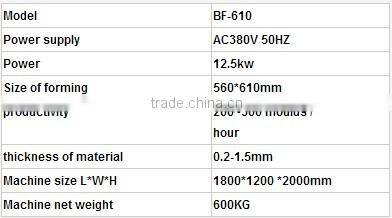 JZM Machine for thermal molding product making massager inner blister tray