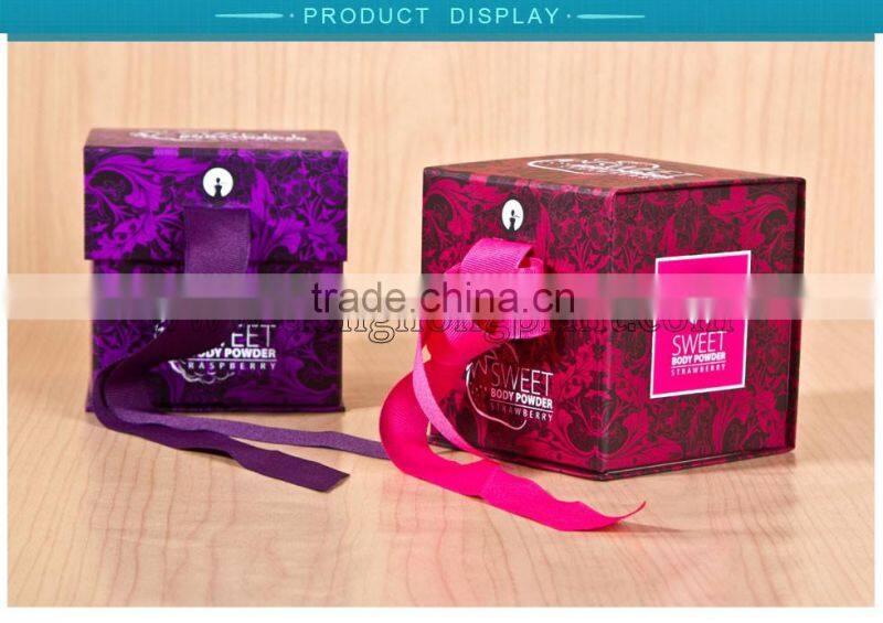 decorative touch paper box with silk