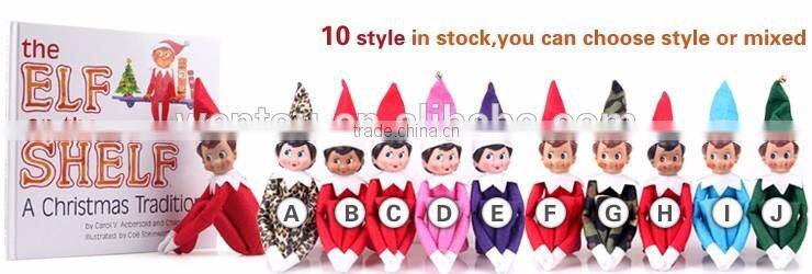 10 Style ELF On The Shelf Xmas Dolls And Soft Book 21*21cm Holiday Gift elf on shelf