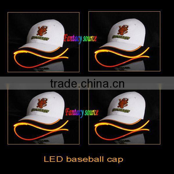Promotinal Sports Led Baseball Cap/Led Flashing Baseball Cap/Led Light Baseball Cap For Party