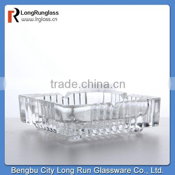 LongRun 2015 recommend 525g homeuse fashion square glass ashtray alibaba china supply