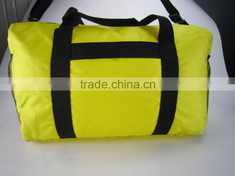 2016 Custom portable cheap trendy folding sport bag travel bag gym duffle bags