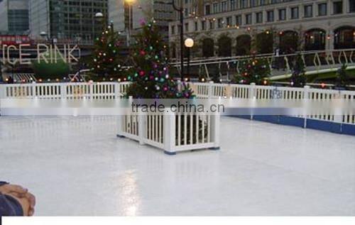 Plastic Boards synthetic Ice Rink For Roller Skating Ground And Barrier/low price artificialice rink/synthetic ice rink