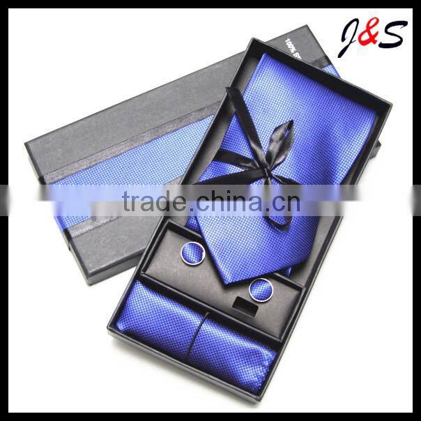 fashion 100%silk or 100% polyester tie and cufflinks set 001