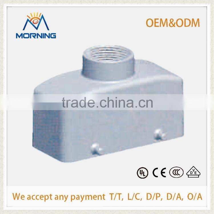 HE-016-M, Industrial Copper Alloy Material Industrial 16 Pins male and female electrical connector, Male Screw Terminal