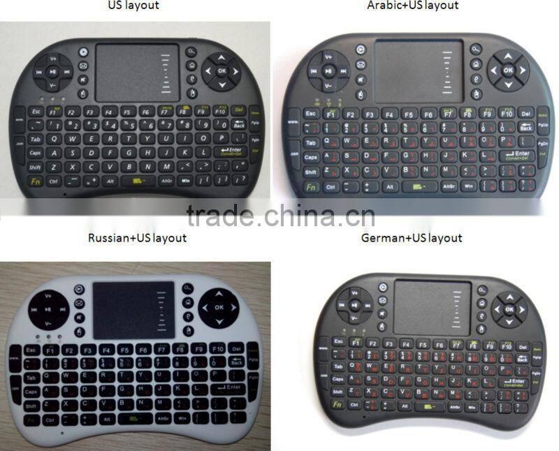 2.4Ghz Mini Wireless IR Android TV Box Mouse Keyboard with Touchpad