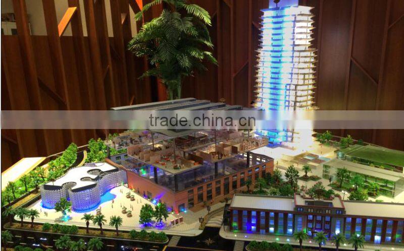 Architectural Model With LED Light/Commercial Building Model Maker/Construction Building model Making