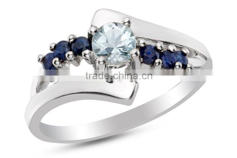 Oval gemstone ring, engagement ring platinum