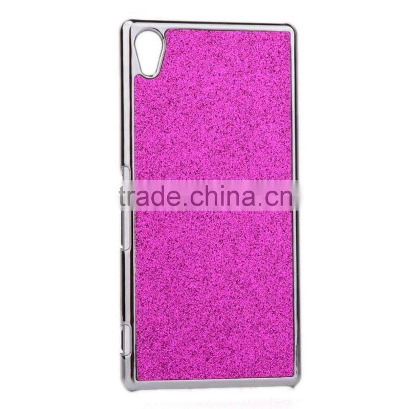 Glittery Powder Leather Plated PC Case for Sony Xperia Z4, PC Case for Sony Xperia Z4,Case for Xperia Z4