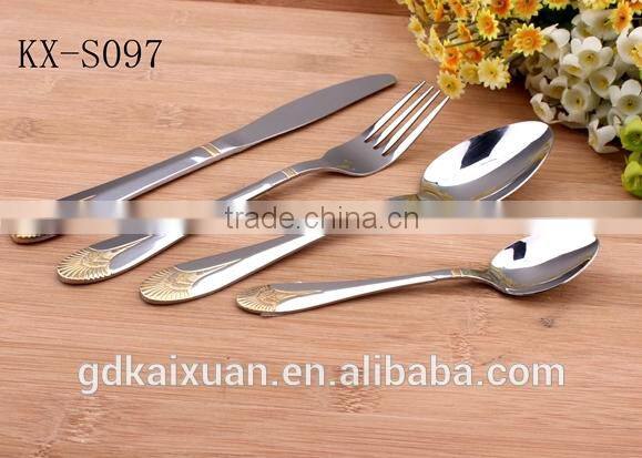 Italian Gold Plated Stainless Steel Cutlery Set