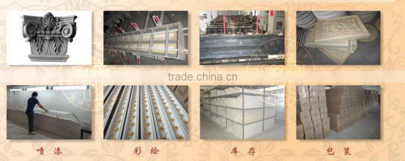 Factory Price PU Foam Carved Crown Cornice Mouldings