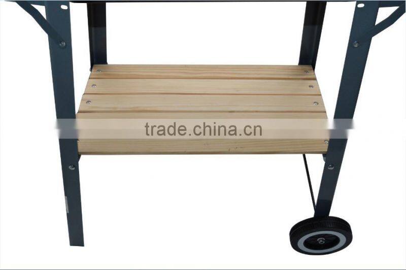 Steel Metal Type and Powder Coated Finishing rectangle BBQ Grill