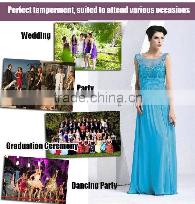 Graceful Sexy Sleeveless Beaded New Style Evening Dress