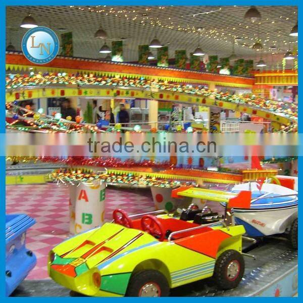 2016 New train games! Lino kids amusement park track train mini shuttle train for sale