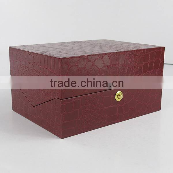 2016 New Design Special Crocodile Wood Watch Box