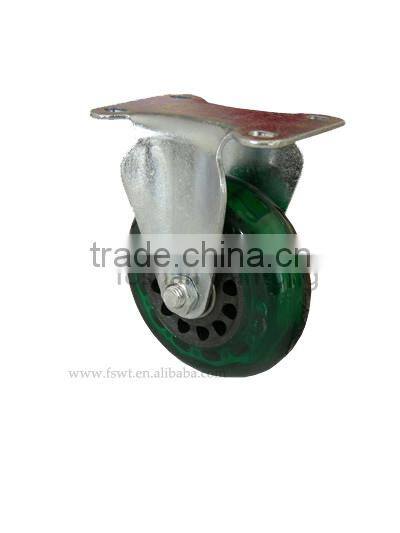 Good Quality PU Wheel Rotate Medium Duty Furniture Caster