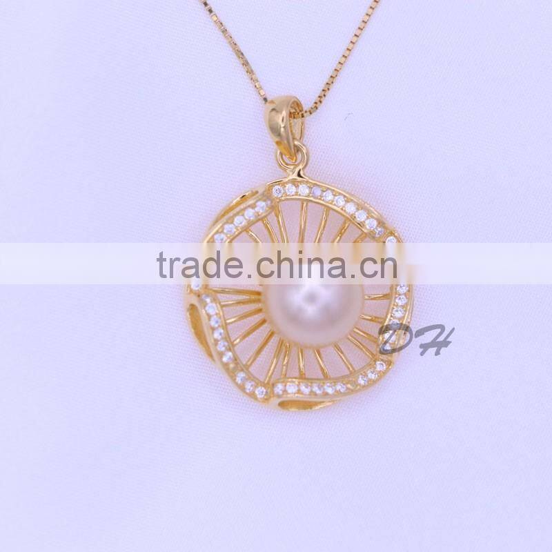 natural freshwater 925 silver pearl pendant