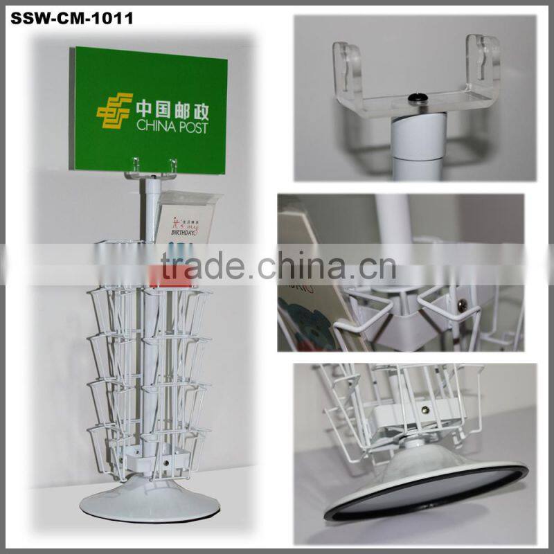 SSW-CM-121 Iron Wire Newspapers Magazine Brochure Leaflet Display Stand Wholesale