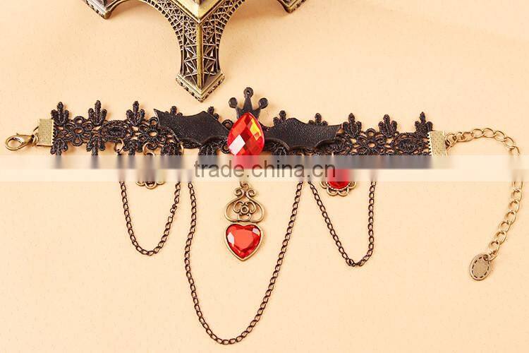 MYLOVE hot Halloween jewelry lace bracelet with bat very sexy MLS288
