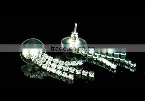 Bridal Crystal Rhinestone Necklace Earrings Set CS1068