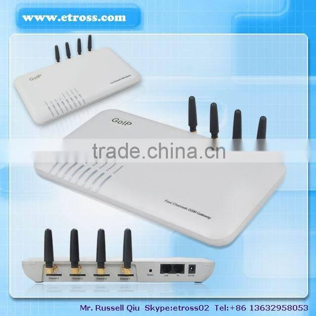 4 Ports GSM Voip / Goip gateway for call termination