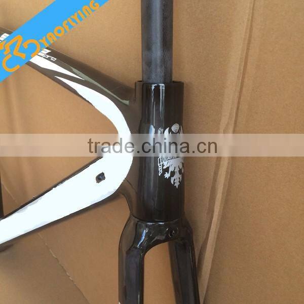 2016 made in china carbon road bike frame 50/53/55cm road bike carbon fiber frame , super light weight carbon frame 850g