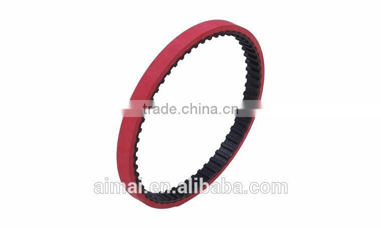 Power transmission packing machine belts