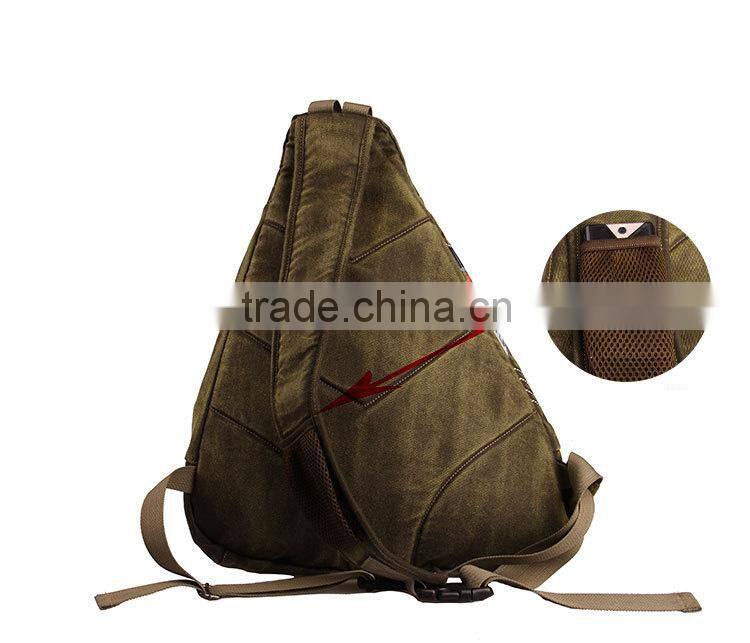 Factory directly wholesale canvas army green tactical messenger bag for sale