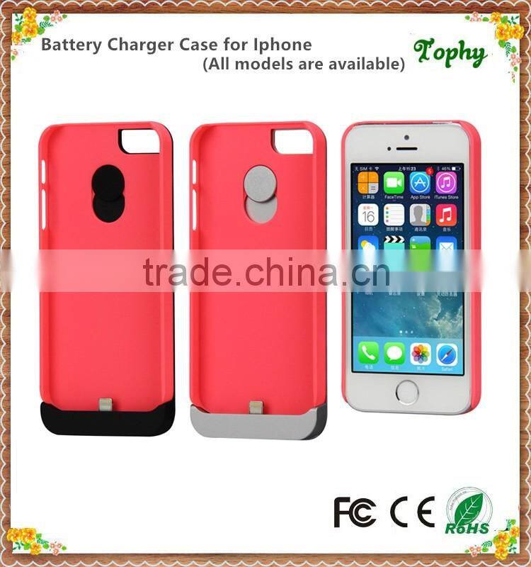 Li-Polymer battery Power Case External Battery Backup Power Case Charger Cover Pack Power Bank for iPhone 5/5s/5C