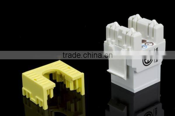 Network Solution RJ45 8P8C ETL 180 Degree UTP Super Cat 5e Modular Keystone Jack