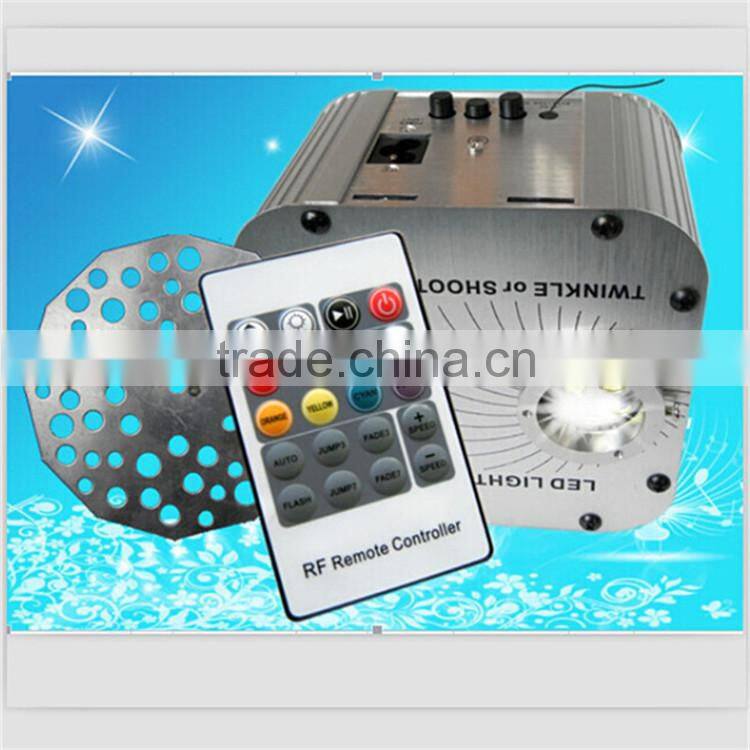 Color wheel & twinkle Dual port plastic fiber optic projectors
