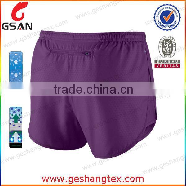 Polyester spandex 4 way stretch running short