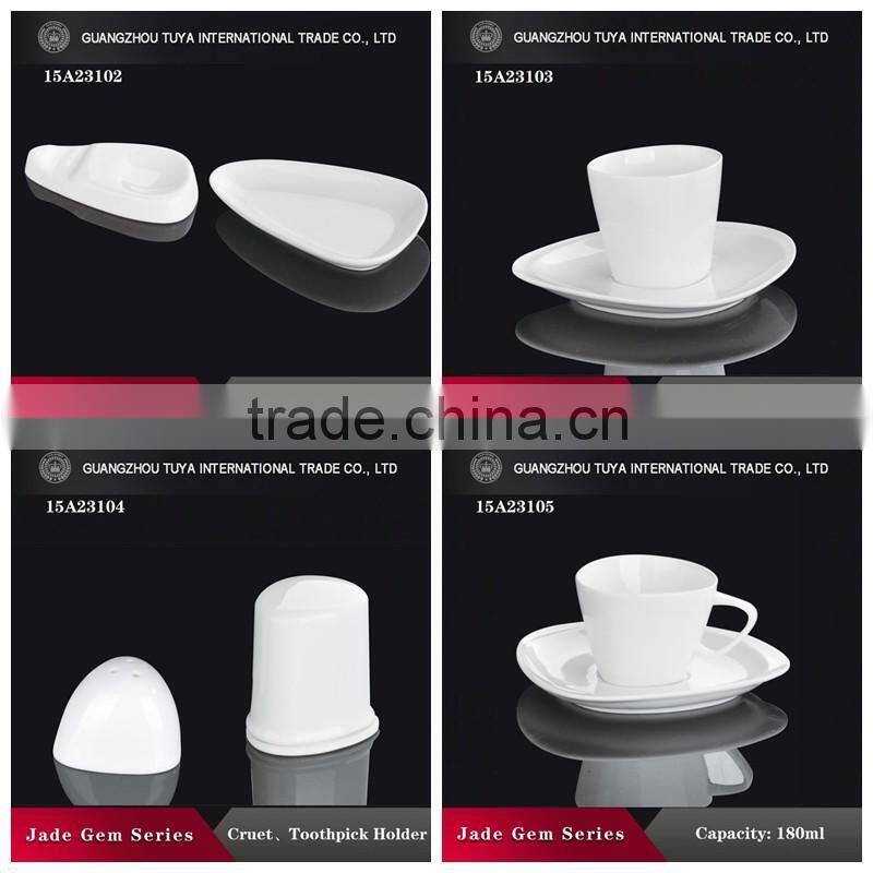 Wholesale high quality, delicate white fine porcelain dinner set