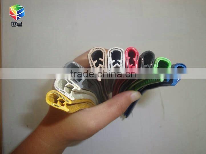 U shape colorful edge decoration strip with steel belt