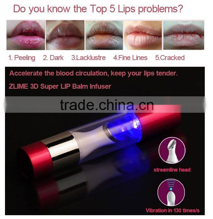 2016 Newest 130time/s vibration UV sterilize lip care device