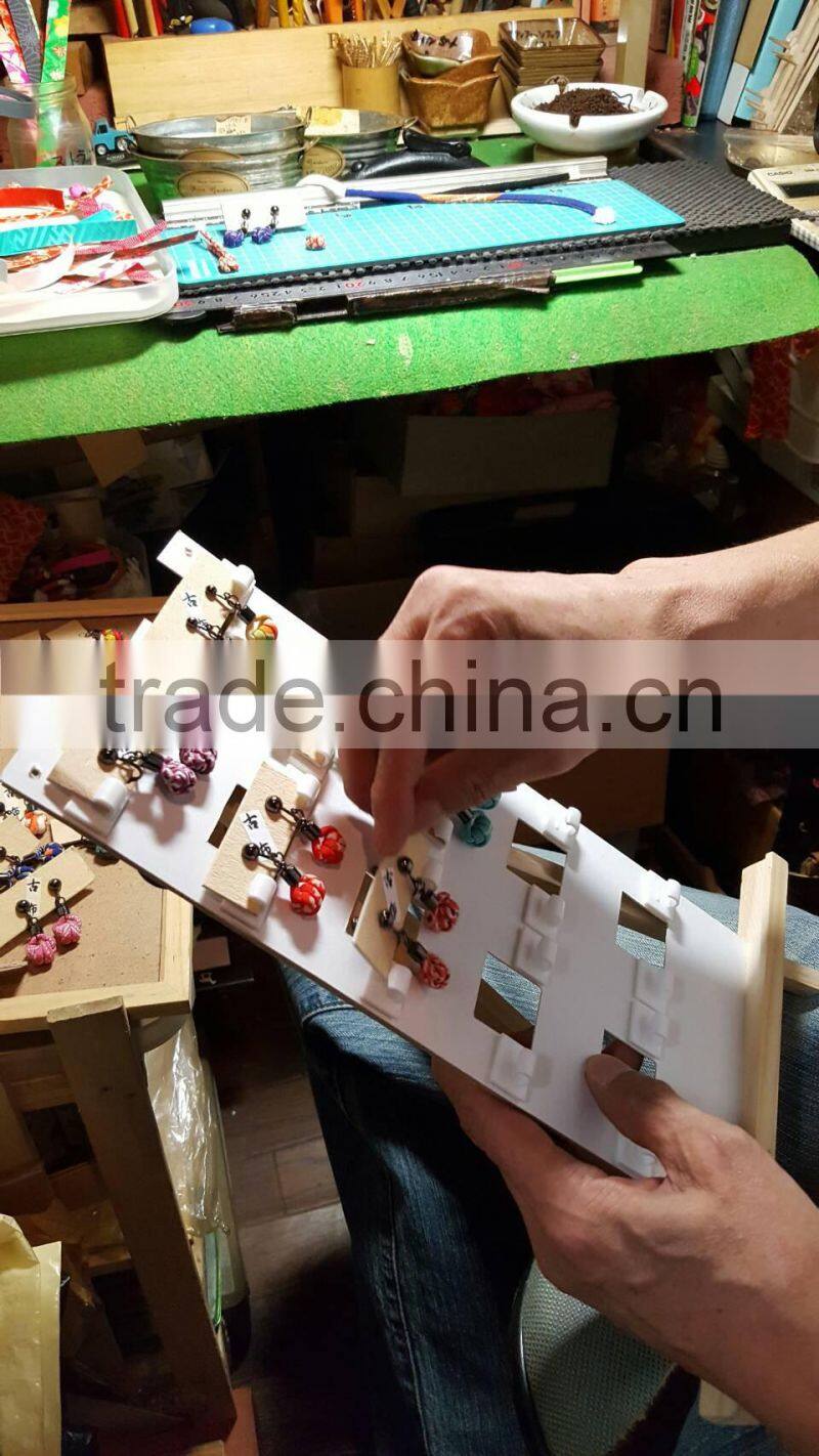 Japanese Handmade Fashion Earrings from Kimono Fabric