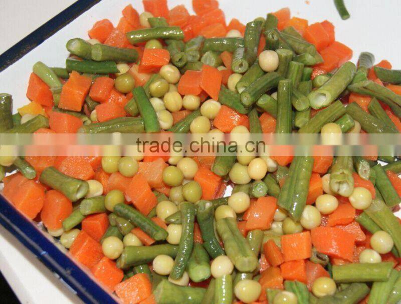 Supply 425g canned mixed vegetable brand