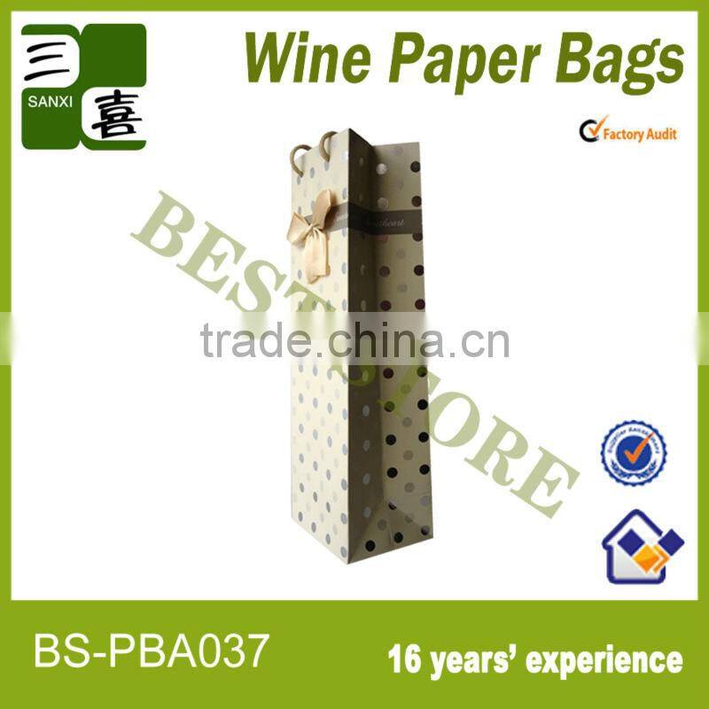 Mini wine bottle paper bags